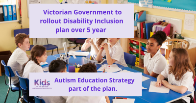 Autism Education Strategy is part of the 1.6 Billion dollar spend by State Government.