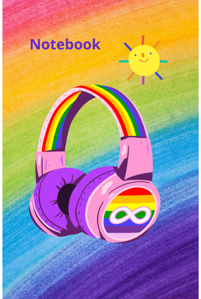 Neurodiversity Inclusion Infinity Notebook - Living on The Spectrum