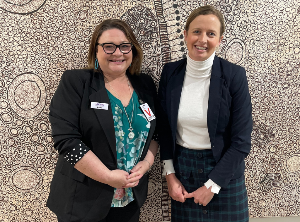 Autism minister Hon Emily Bourke and Living on the Spectrum director Anita Aherne. What 50 Millon dollars and a dedicated Autism minister can achieve.